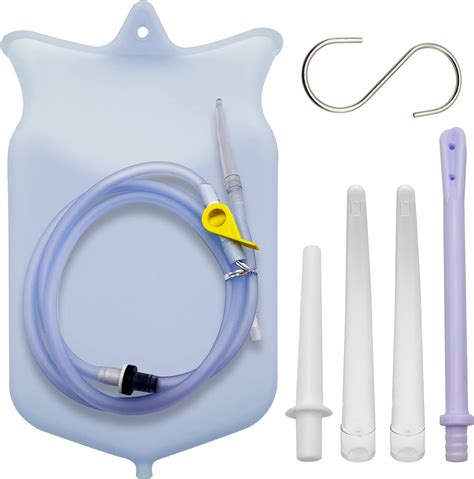 enema kit|Clear Silicone Enema Bag Kit .